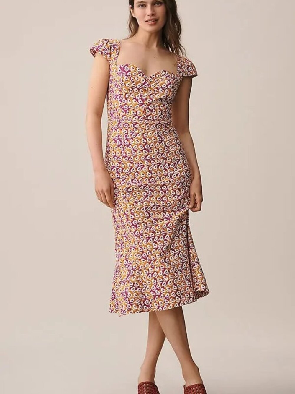 NWT Maeve The Cecily Fit & Flare Sweetheart Dress, sz S